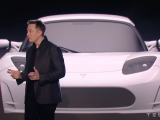Elon Musk a Tesla egyik bemutatóján