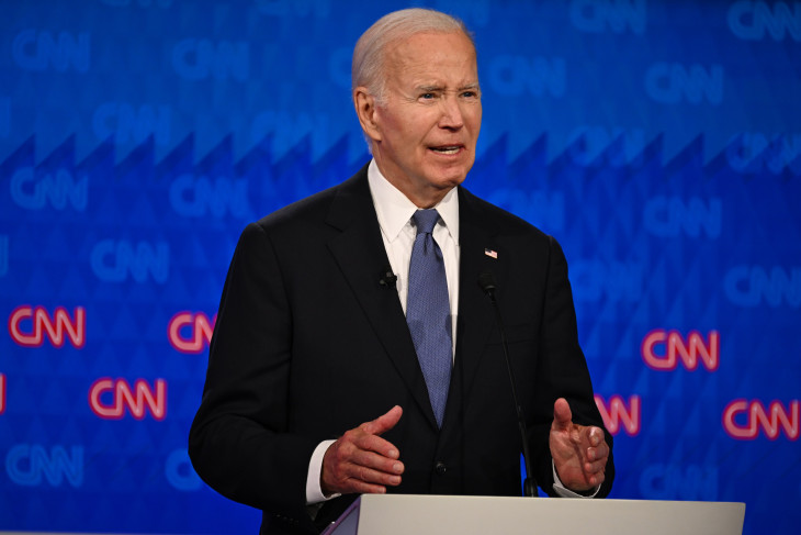 Joe Biden a CNN elnökjelölti vitáján 2024. június 27-én