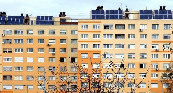 Panel tömbök Óbudán. Fotó: MTI