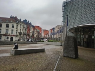 Brüsszel, uniós negyed.  