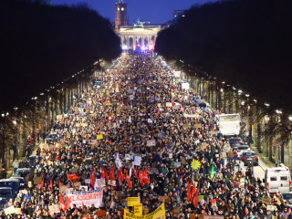 Tüntetés, Berlin, AfD