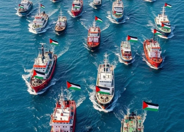 A Sumud Flotilla sok ahjóból áll