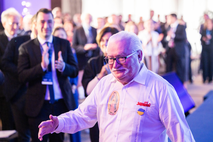 Lech Walesa Budapesten járt 