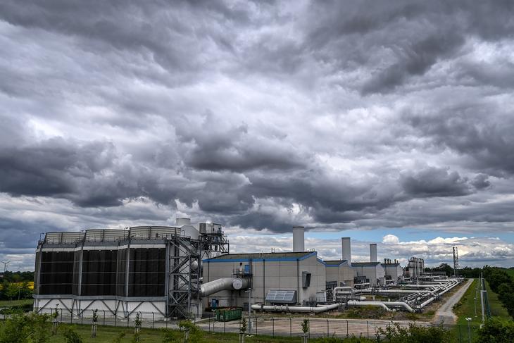 Egyre feszültebb a helyzet. Gázkompresszor-állomás Mallnowban a német-lengyel határnál 2022. július 11-én. Fotó: EPA/FILIP SINGER