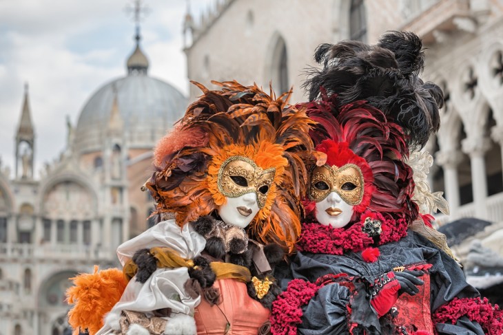Velencei karnevál. Fotó: Depositphotos