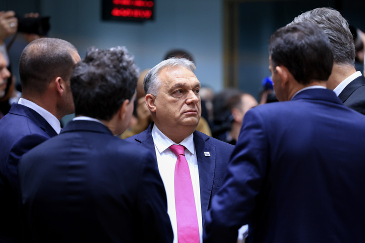Orbán Viktor az EU-csúcson 
