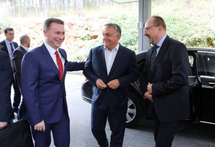 Nicola Gruevszki és Orbán Viktor 2017-ben, még mindkettőjük számára egy szebb korban