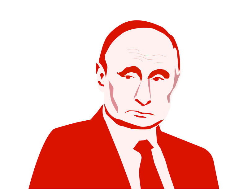 Putyin is üzent. Fotó: Depositphotos
