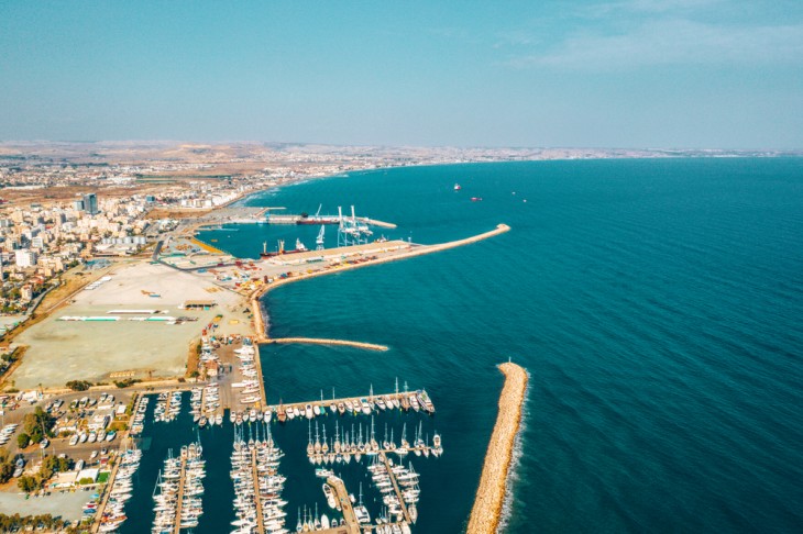 Larnaka a humanitárius tengeri folyosó startállomása. Fotó: Depositphotos
