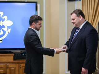 Volodimir Zelenszkij és Valerij Kondratyuk. Fotó: Ukrán elnöki hivatal