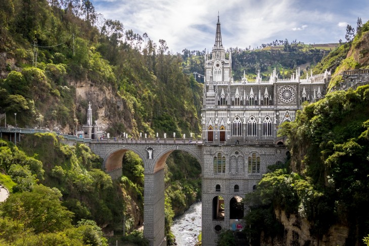 A Santuario de Las Lajas – A Gyűrűk Ura rajongóinak ajánlott. Fotó: Depositphotos