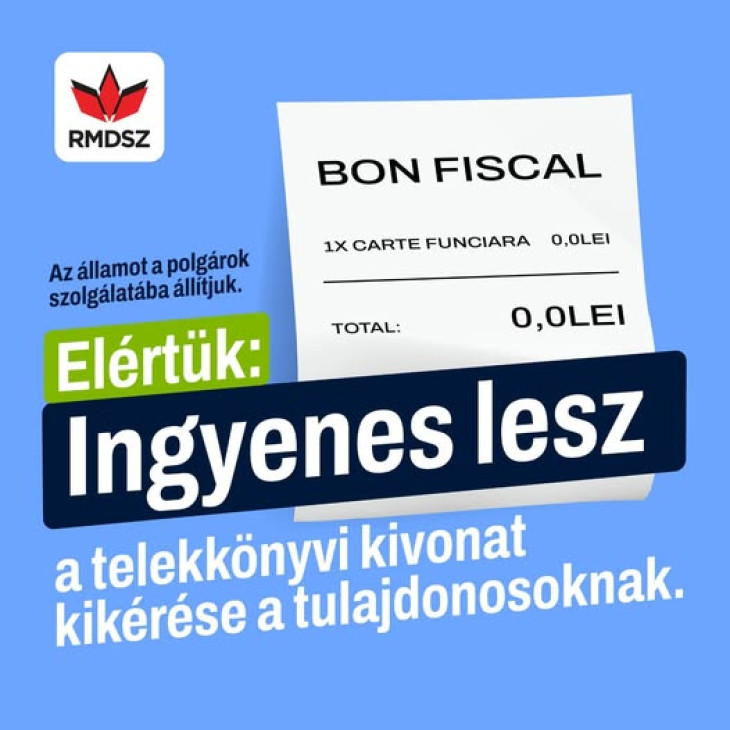Az RMDSZ a polgároknak kíván kedvezni