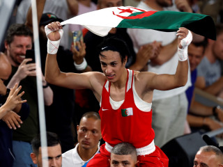 Imane Helif ünnepel olimpiai győzelme után Párizsban