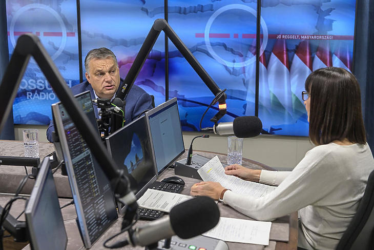 Orbán Viktor egy korábbi rádióinterjú során. Fotó: MTI