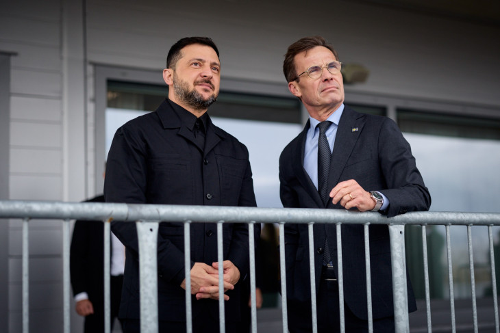 Zelenszkij és  Ulf Kristersson 