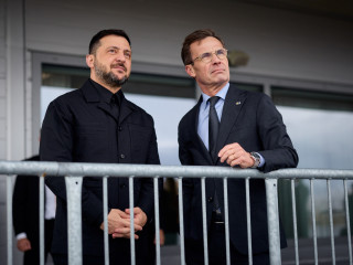 Zelenszkij és  Ulf Kristersson 