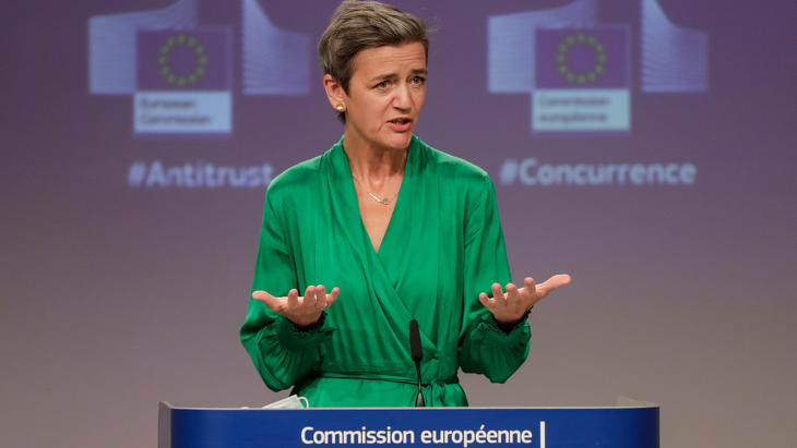 Az Európai Bizottság új egységes piaci válságkezelési keretet mutatott be. Margrethe Vestager. Fotó: MTI