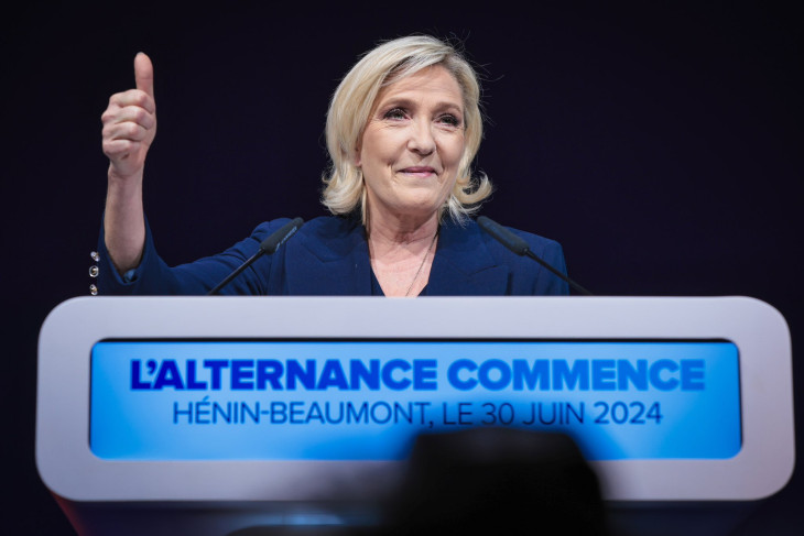 Marine Le Pen a választás éjszakáján – csatát nyert, de nem háborút