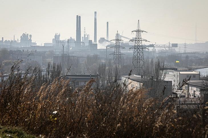 Az Azovsztal egy 2021-es képen, ahol reménytelen a helyzet. Fotó: EPA/OLEG PETRASYUK