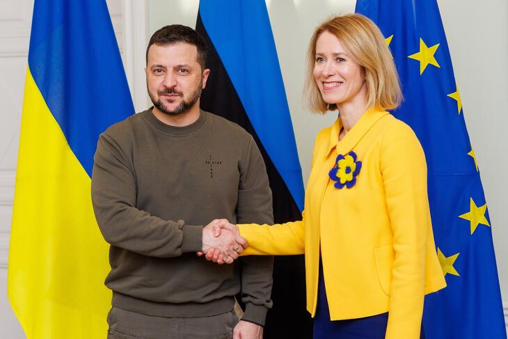 Kaja Kallas korábban, észt miniszterelnökként is kiállt Volodimir Zelenszkij ukrán elnök mellett