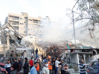 Izraeli légicsapás az iráni konzulátus ellen Damaszkuszban, 2024. április 1.