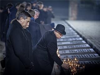 A túlélők voltak a fő vendégek a 75. évfordulós auschwitzi megemlékezésen