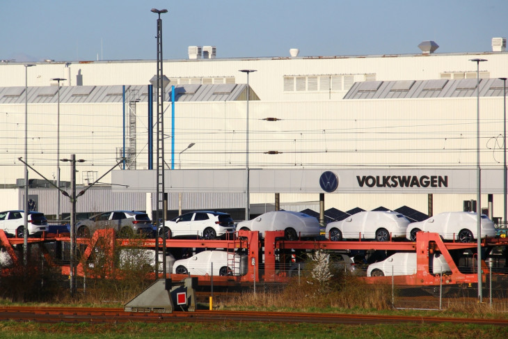 A Volkswagen zwickaui gyára - itt is leállhat a termelés.