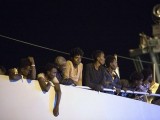 Migrants in the port of Pozzallo, Sicily, July 16, 2018. EPA/Francisco Rota 