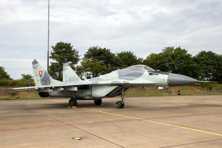 A szlovák légierő MiG-29-ese - olyan gyorsan cserélik amerikaira, amilyen gyorsan csak tudják. Fotó: Depositphotos