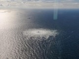 A robbantás helyszíne a Balti-tengeren 2022. szeptember 27-én. Fotó: EPA/Danish Defence Command